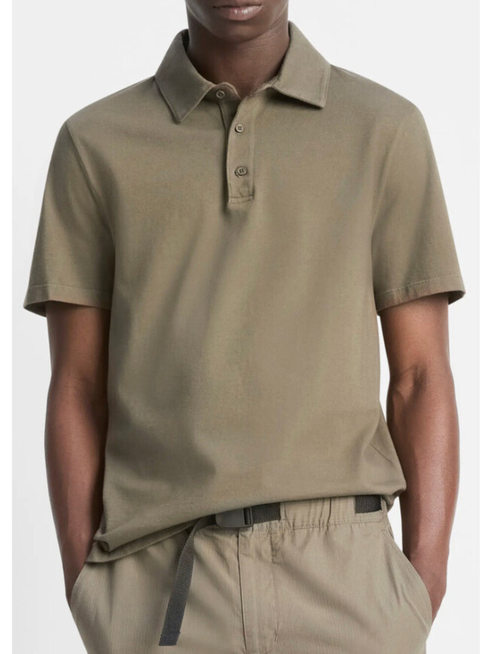 Vince Men's Garment Dye Cotton Polo Shirt Small NWT